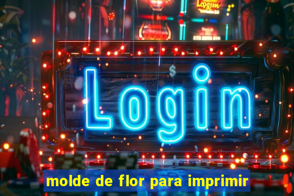 molde de flor para imprimir